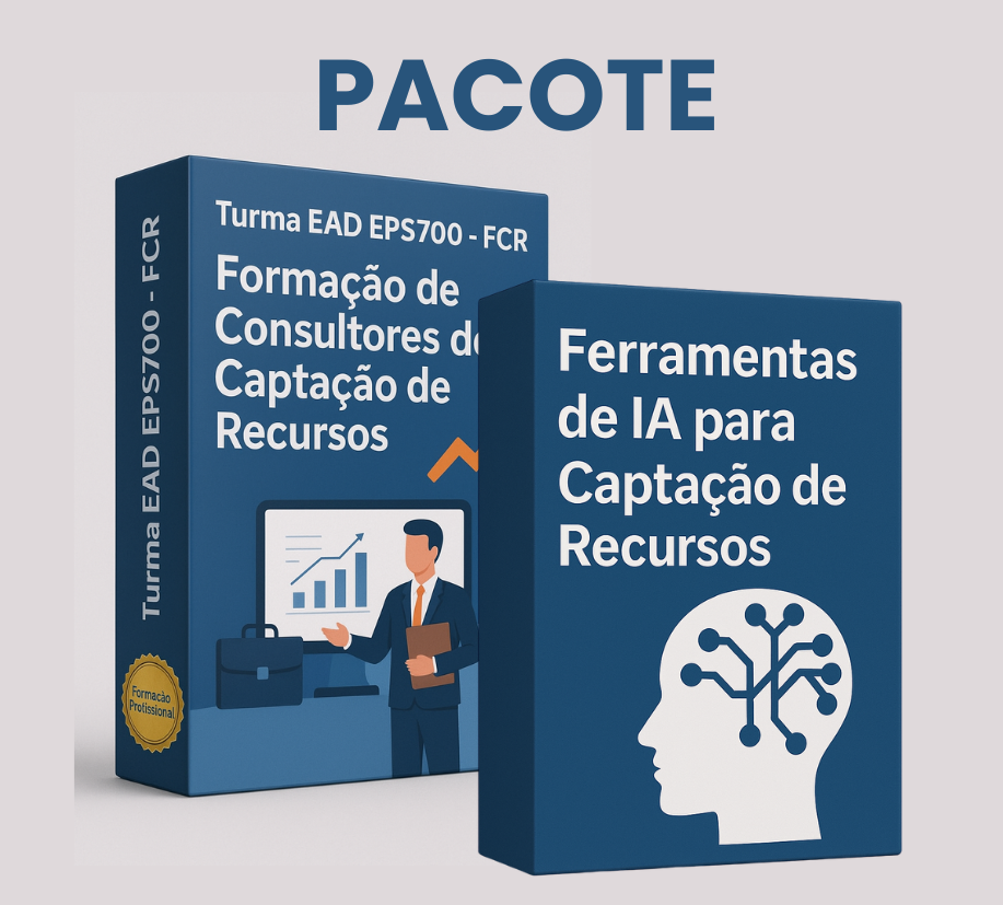 PACOTE: Formação de Consultores de Captação de Recursos + Curso Ferramentas de IA para Captação de Recursos